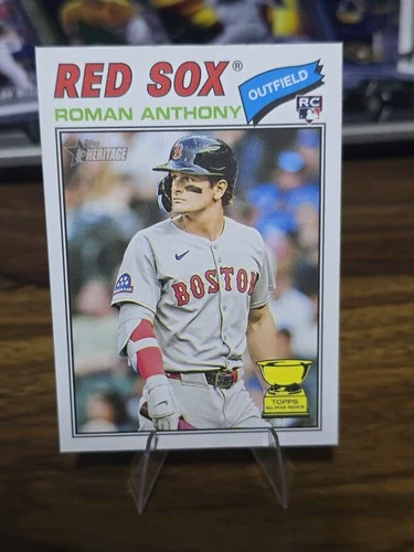 2026 Topps Heritage Red Sox Roman Anthony Base Rookie Card #86