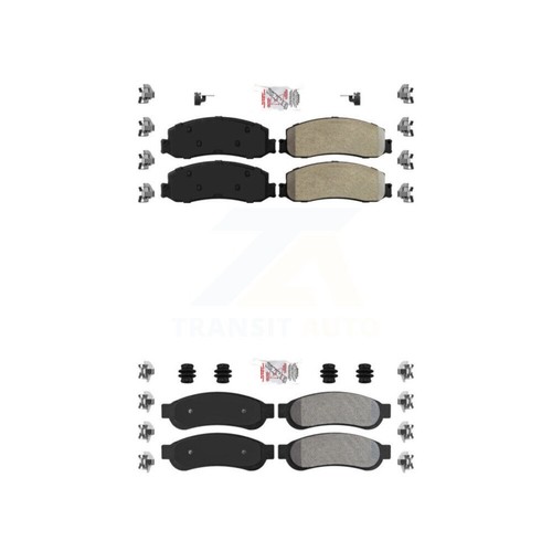 AmeriBRAKES KNF-100833 Brake Pad Sets 4-Wheel Set Front & Rear for F250 Truck - Picture 1 of 8