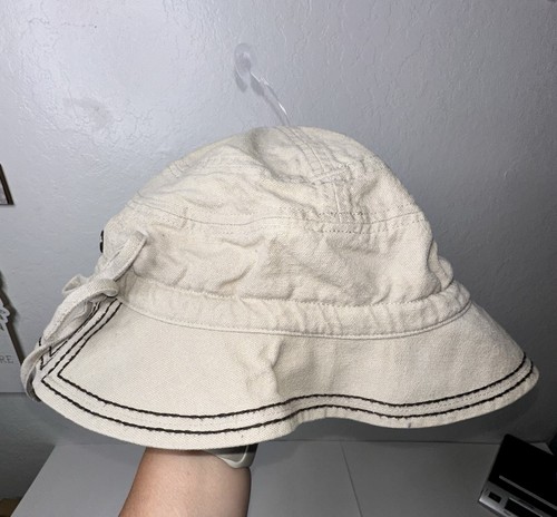 REI Bucket Hat Sun Cap Size S/M Drawstring Poseable Brim Safari Hiking Fishing - Picture 9 of 11