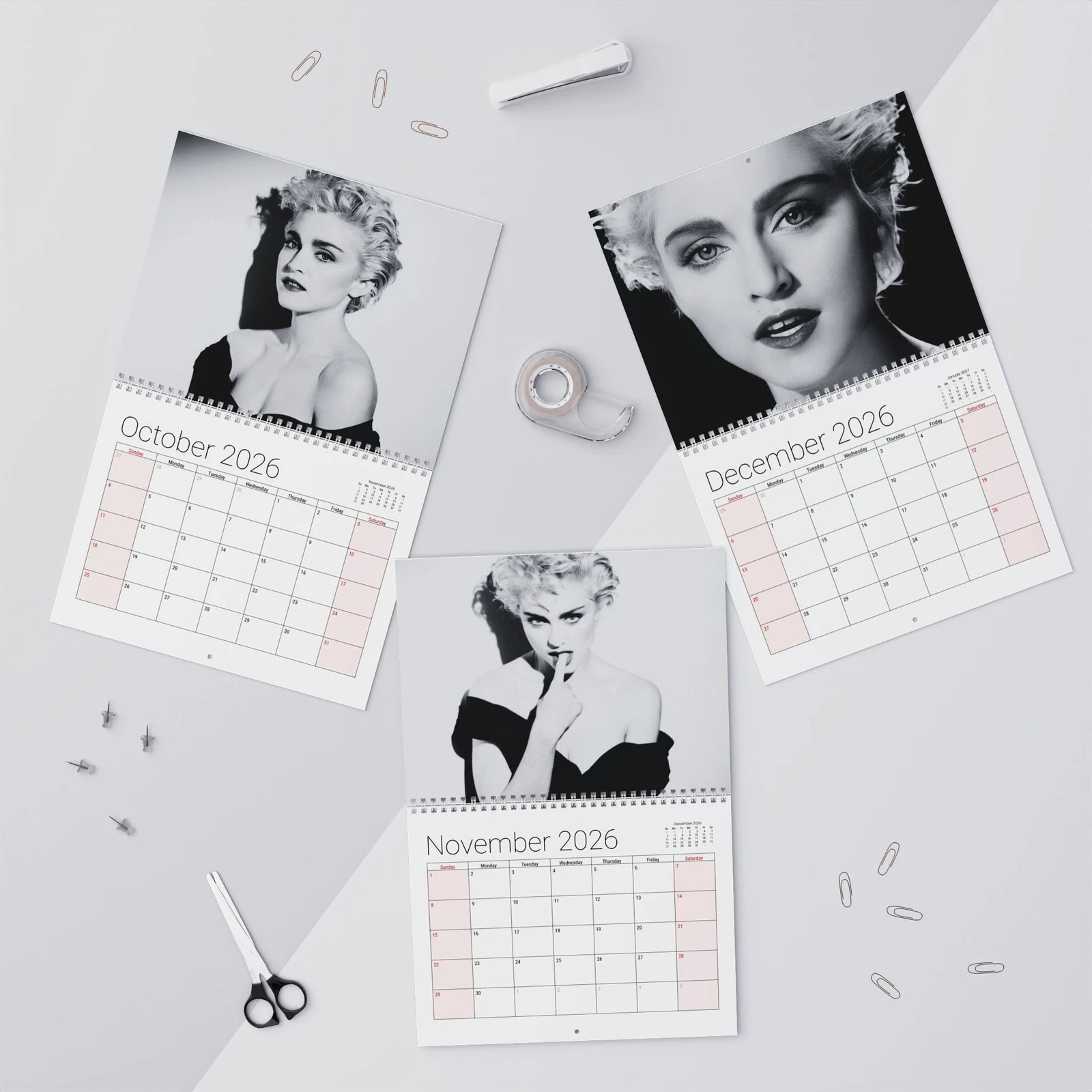 Madonna True Blue 2026 Wall Calendar - Home Decor, Music Fan Gift, Monthly