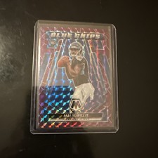 Malik Willis /49 2022 Mosaic Blue Chips- Purple Prizm RC Rookie SP CLEAN
