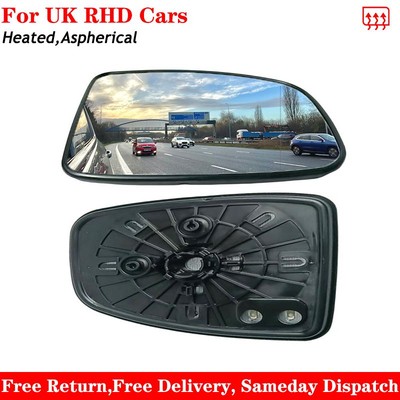 For Honda City 2014-2020 Heated Aspherical Wing Mirror Glass Left Passenger Side