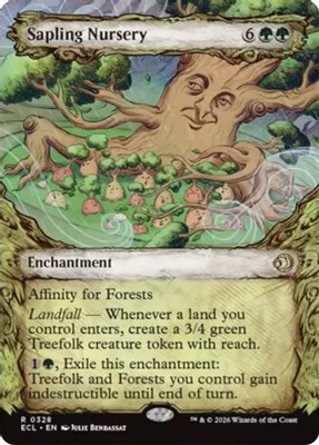 Sapling Nursery (Showcase) 328 Rare Lorwyn Eclipsed Magic: The Gathering Foil NM