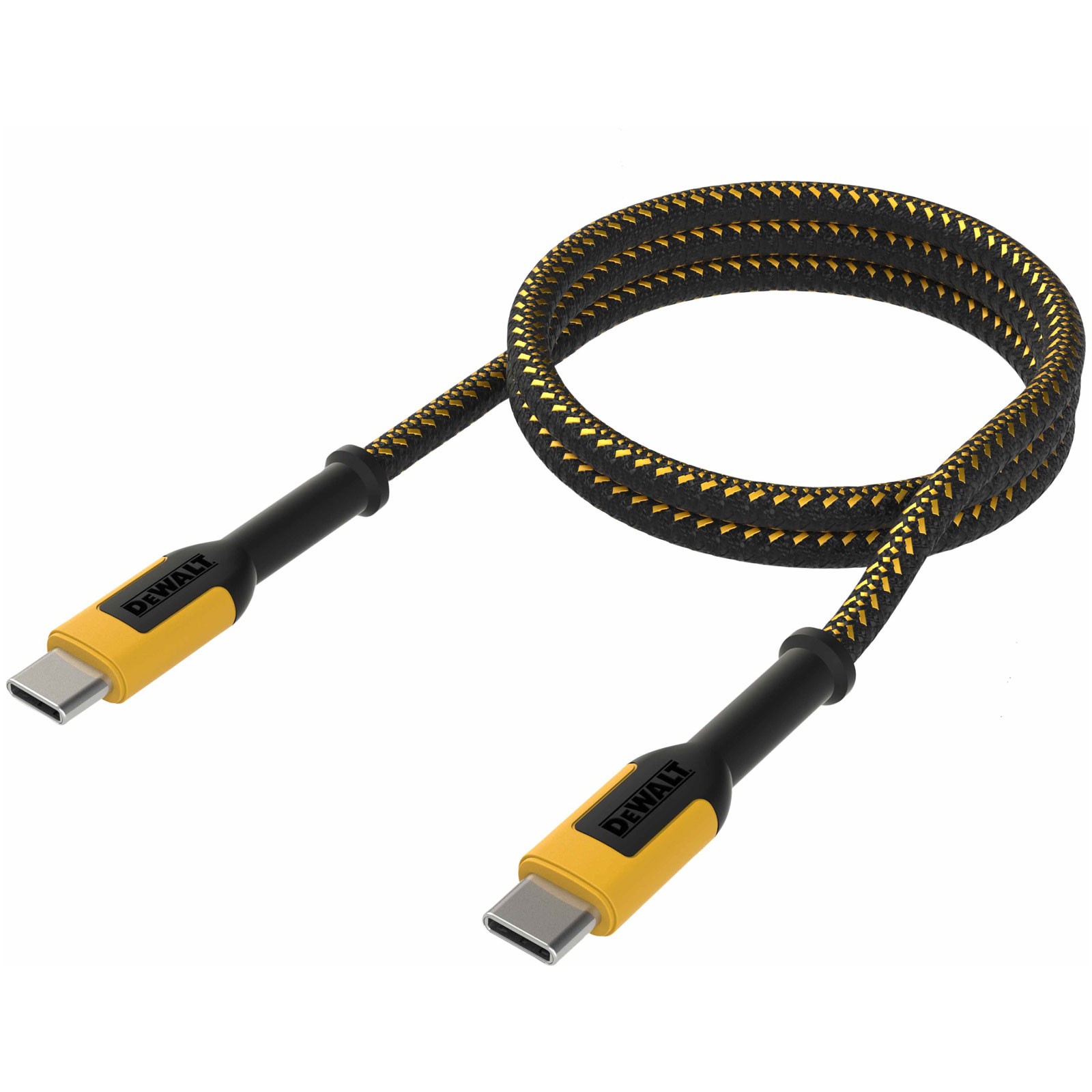 DEWALT USB C to USB C 100W Reinforced Charging Cable 1.2m