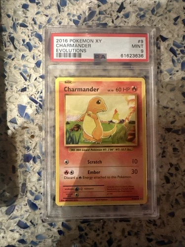 CHARMANDER PSA 9 2016 POKEMON XY EVOLUTIONS #9/108 5053