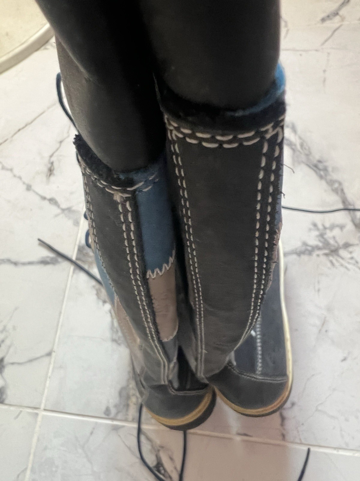 Timberland Patchwork Waterproof Knee High Lace Up… - image 4