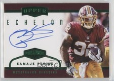 2017 Panini Plates & Patches Upper Echelon Green 16/25 Samaje Perine Auto 1u6