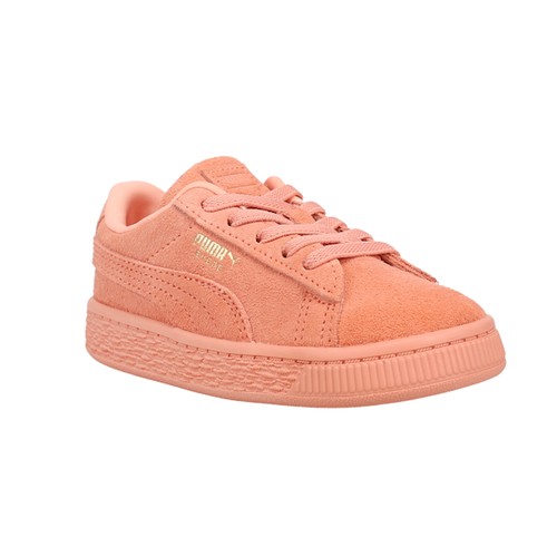PUMA Suede Classic Mono Gold Lace Up  Toddler Girls Orange Sneakers Casual Shoes - 第 2/6 張圖片