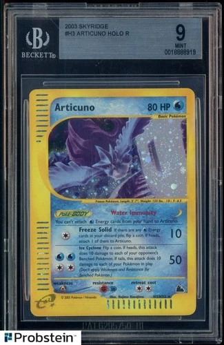 2003 Pokemon Skyridge #H3 Articuno Holo R BGS 9 MINT