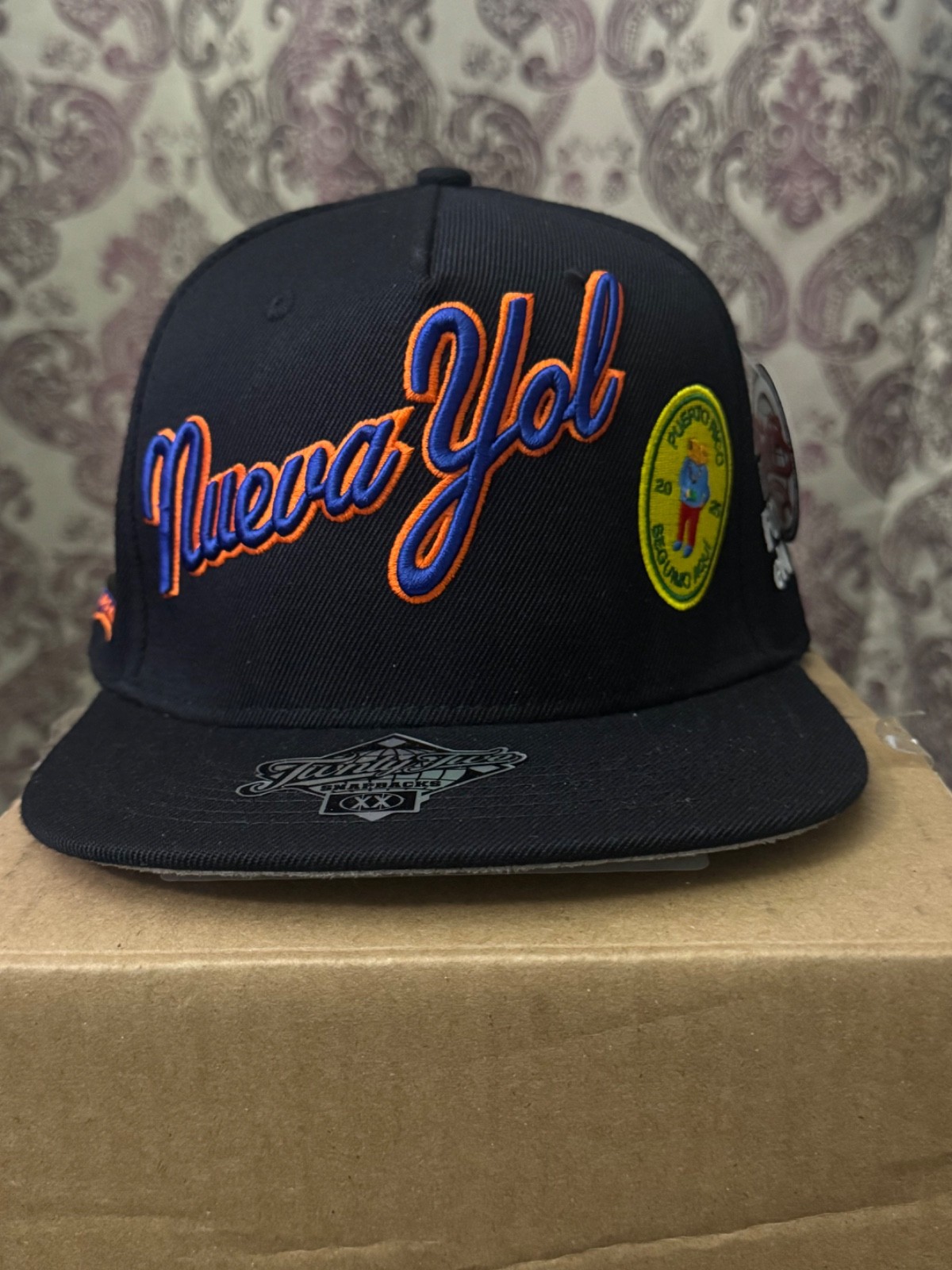 Bad Bunny Snapback Hat TWNTY TWO black yellow PFKNR DTMF Tour/ Super Bowl NEW