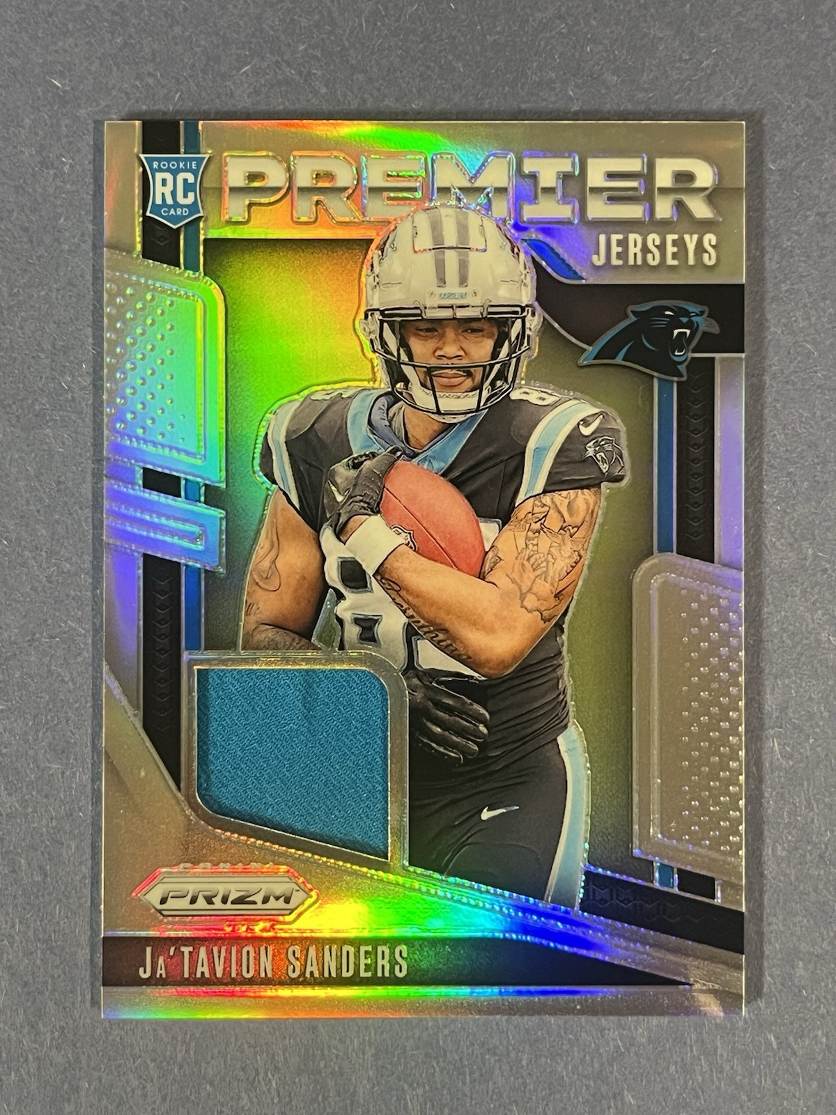 2024 Panini Prizm - Premier Jerseys Silver Prizm RC #PJ-JTS Ja'Tavion Sanders