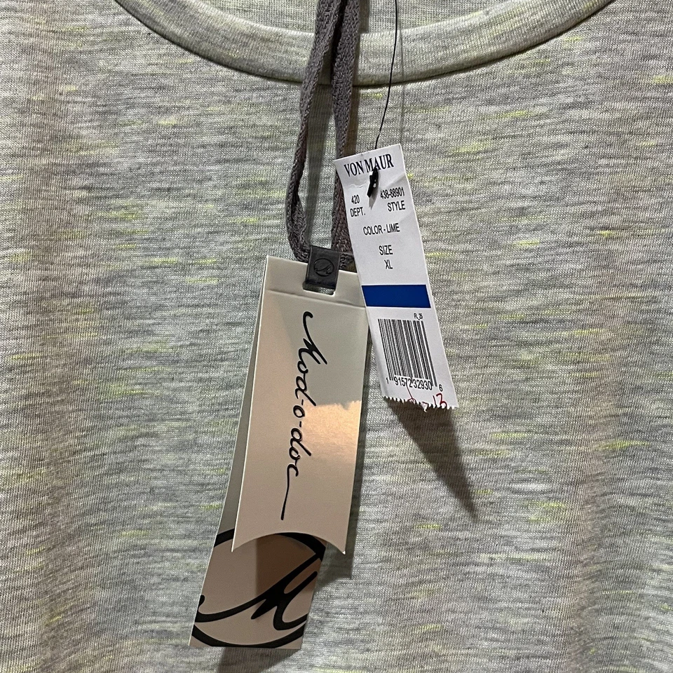 Camisa Mod-o-doc Para Mujer XL Verde Cuello en V Manga Corta Acanalada Suave Cómoda Von Maur Foto 3 de 4