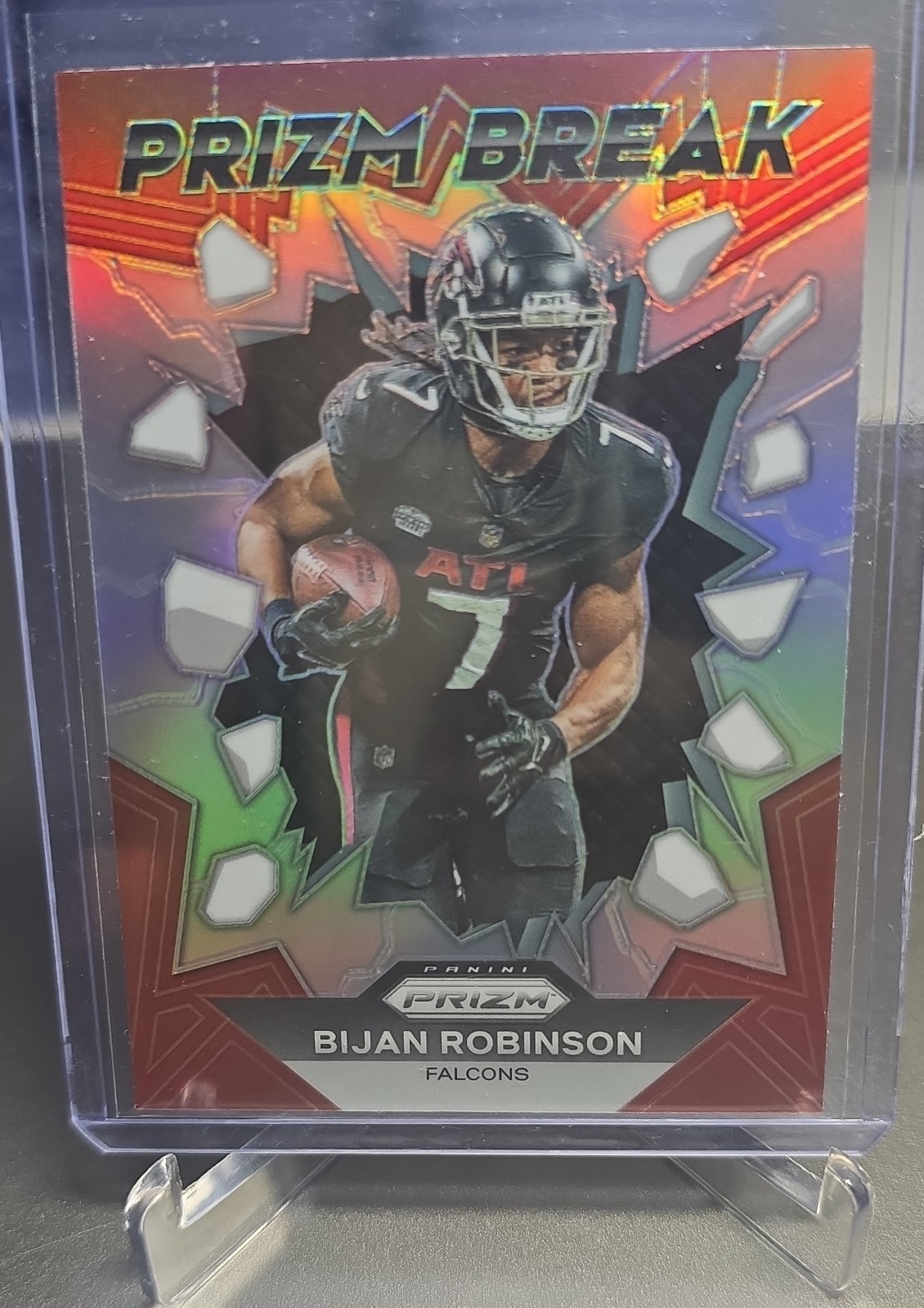 2023 Panini Prizm - Prizm Break Bijan Robinson #PB-8 Silver Prizm (RC)