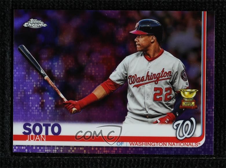 2019 Topps Chrome Purple Refractor 65/299 Juan Soto #155