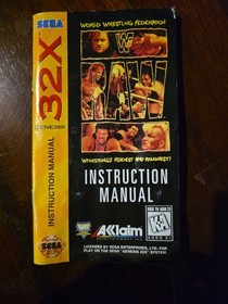 WWF Raw (Sega 32X, 1995) CIB COMPLETE 