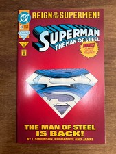 Superman The Man of Steel 22 DC Comics Reign of Superman Steel w/poster 1993