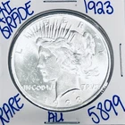 1923 SILVER PEACE DOLLAR AUTHENTIC HI GRADE U.S. MINT COIN FREE SHIPPING 5899