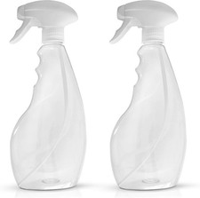 2-Pack 17oz Refillable Spray Bottles with Durable Triggers for Home and Garden