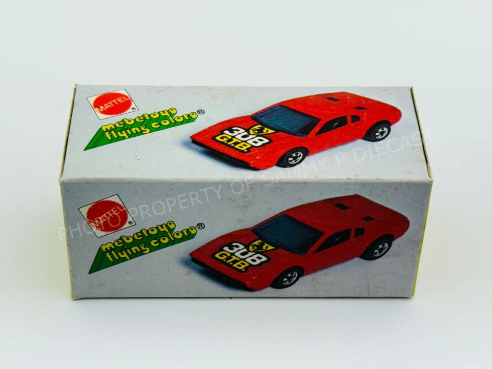 Hot Wheels MEBETOYS Blackwall RACEBAIT 308 Ferrari Flying Colors NEW in BOX !!! - Image 2 of 4