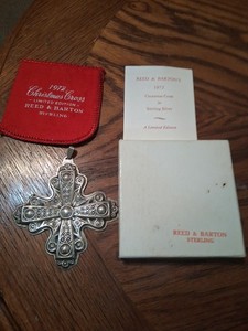 1972 Reed &Barton Sterling Christmas Cross