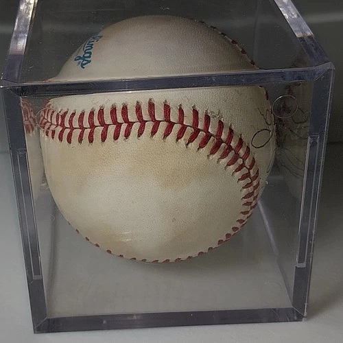Nolan Ryan Signed Baseball MLB Autograph Pitcher Display Case No COA
