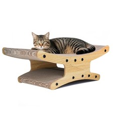 Reversible Cat Scratcher Bed, Large Scratching Board for Indoor Cats - Cardbo...