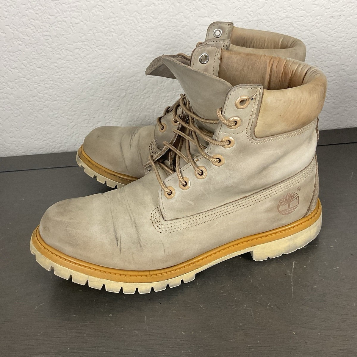 Timberland Men's Vintage 6 Inch Premium Waterproof Boots Gray Size