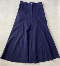BNWOT Ladies REORIA Dark Blue Long Skirt Skirt Size Small UK 10 414F 