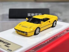 DMH 1:64 Scale Yellow 1984 288 GTO Racing Sports Diecast Resin Toy Collection