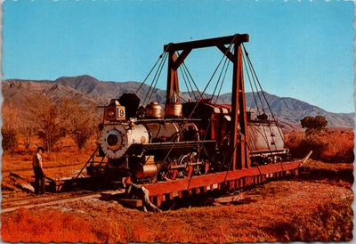 #ad California Slim Princess Locomotive Narrow Gauge Train Continental Postcard A720 $5.95