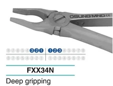 Osung Adult Extraction Forcep, Lower 321-123
