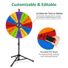 WinSpin 24" Floor Stand Modular Prize Wheel 12 Slots w/ 12Pcs Replacement Panels — photo 8