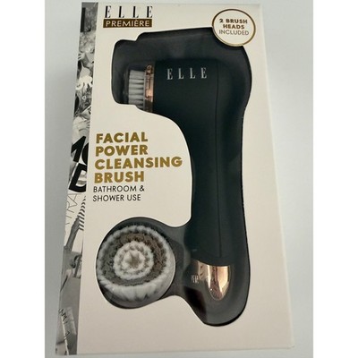 Elle Premiere Facial Power Cleansing Brush Waterproof Black Rose Gold EL7000-ASS