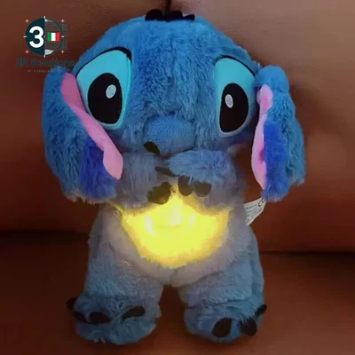 Kawaii Stitch Pupazzo respira Di Peluche Compagno Di Sonno per Bambini Suono Ril