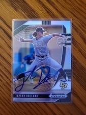 2020 Panini Prizm Draft Picks Taylor Dollard RC Rookie Card Signed IP Auto MLB
