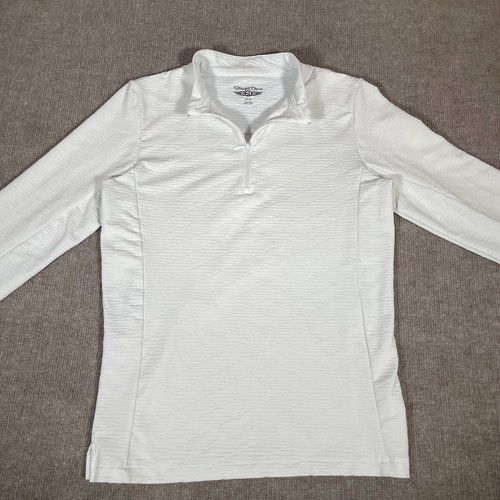 Straight Down Golf Jacket Womens Size Medium White 1/4 Zip Lightweight Sports - Picture 3 of 9