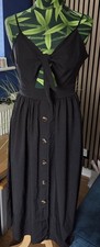 Black Summer Dress Front Tie Size Med (10/12)