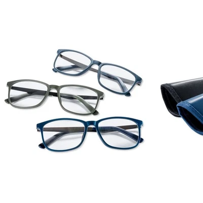 Lesebrille Herren Lesehilfe +1.50 bis +3.50 Charly Kunststoff Fertiglesebrille - Bild 1 von 4