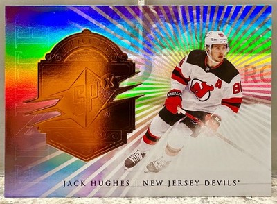 JERSEY NUMBER MATCH! 2024-25 SPx Finite Jack Hughes #F-19 Bronze 86/599! DEVILS!