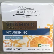 Bellissima Beauty Spa Vitamin C with Shea Butter Night Cream NIB