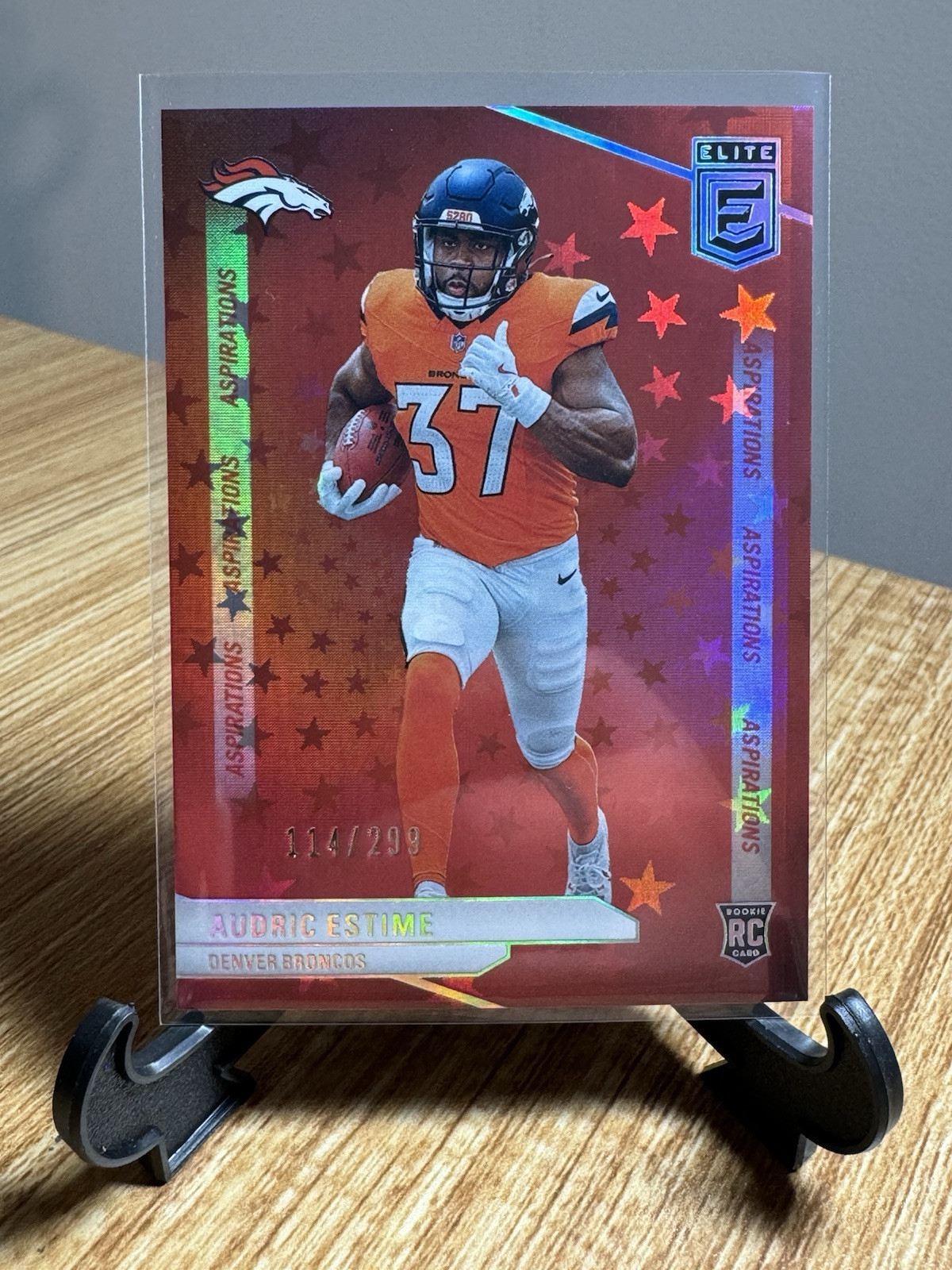 2024 Panini Donruss Elite Audric Estime RC Rookie Card Red Aspirations /299