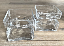 Pair of Helena Tynell ‘Pala' clear  glass vase for Riihimäen Lasi Finland. c1964