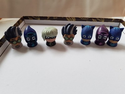 PJ Masks 7 Spielfiguren Charaktere wie Catboy + Romeo -Fingerpuppen