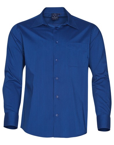 Mens Shirt Size S M L XL 2XL 3XL 4XL 5XL Long Sleeve Poplin Stretch Business - Picture 9 of 9