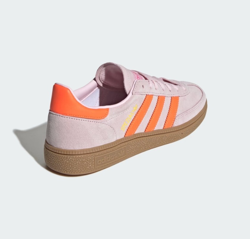 New Adidas Women's Handball Spezial Shoes - Clear Pink / Solar Orange (JS0250) image 5