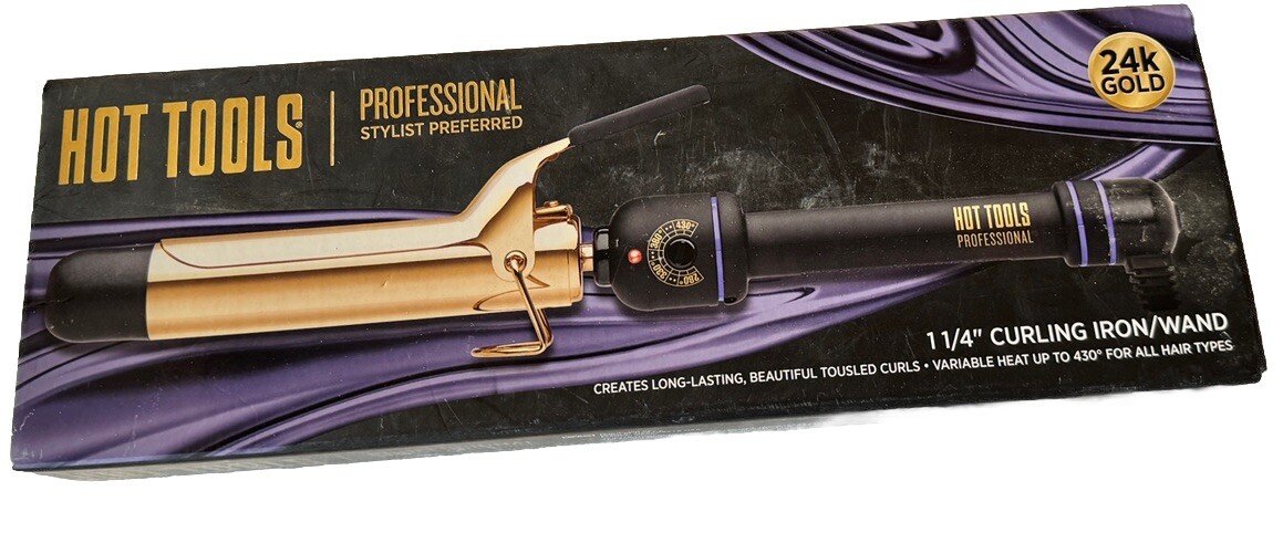 Hot Tools Pro Artist 24K Gold Curling Iron Long Lasting, Defined