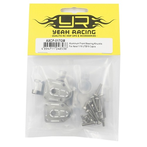 Yeah Racing AXCP-017GM Aluminum Front Steering Knuckle Set for 1/18 UTB18 Capra - Picture 3 of 3