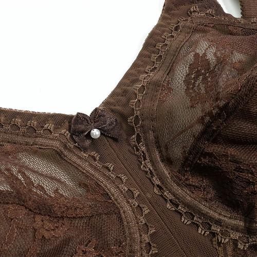 Ladies Non Wired Full Cup Bra Large Bust Lace Firm Hold Plus Size 36 - 50 B - E - Picture 41 of 65