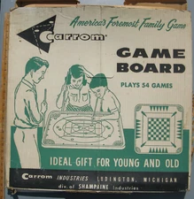 Vintage Wooden Carrom Board 26 X 26” No Game Pieces 54 Games Stock # 149