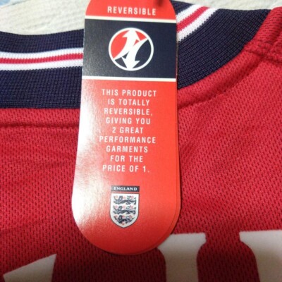 David Beckham 2004 #7 Reversible Jersey M Tag New England National